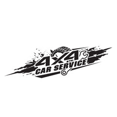 Car service logo in offroad graphic design template vector © MONTRI