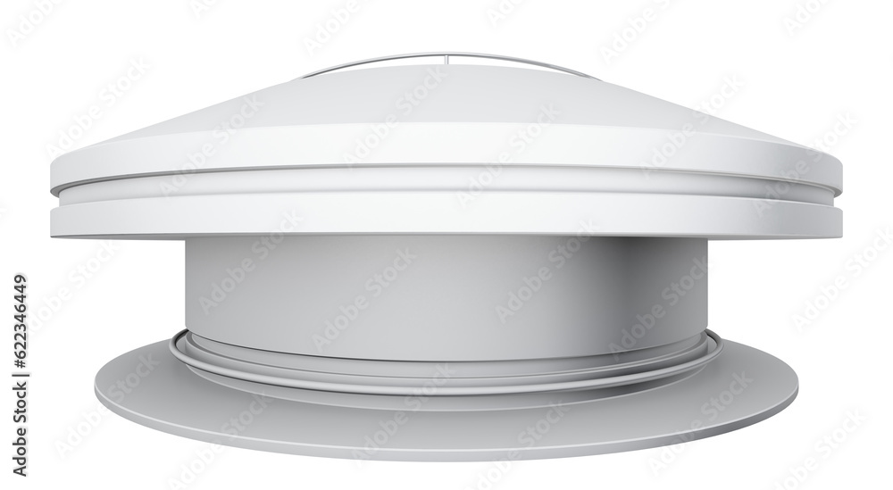 Aufkleber empty white circle table. white background. 3d rendering