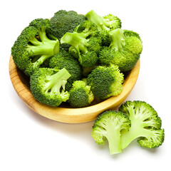 fresh Broccoli salad isolated on white background