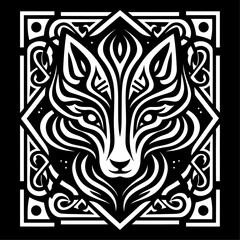 Fox celtic knot 