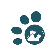 Dog cat logo