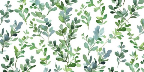 Aromatic Thyme Herbs Background, Horizontal Watercolor Illustration. Healthy Vegetarian Diet. Ai Generated Soft Colored Watercolor Illustration with Delicious Aromatic Thyme Herbs.