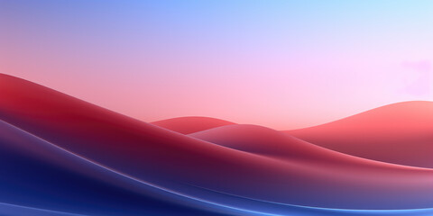 Chromatic Harmony: An Illustration with Ultra Smooth Colors Featuring a Blue and Red Gradient
