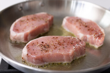Pan Seared Boneless Pork Loin Chops