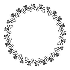 Circle Frame Flowers