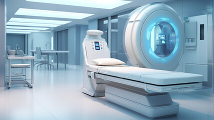 Advanced digital medical diagnostic x-ray scanner. generative AI