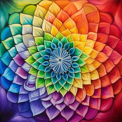 Fototapeta premium Rainbow Mandala