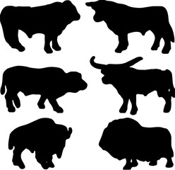 silhouettes of animals