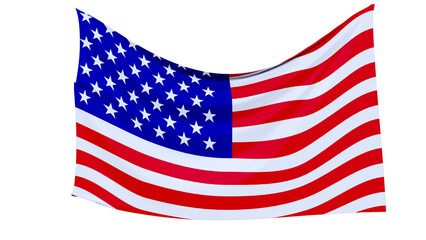 American Flag Isolated Transparent background