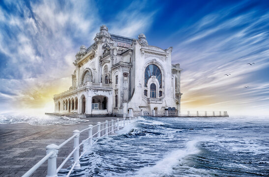 casino from constant at the black sea, romania