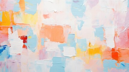 Closeup of abstract rough colorful multicolored art painting texture Background