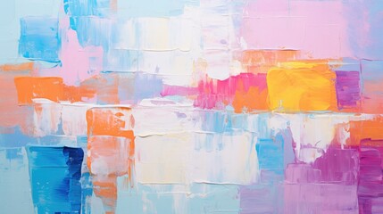 Closeup of abstract rough colorful multicolored art painting texture Background