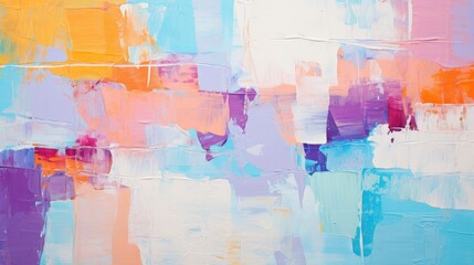 Closeup of abstract rough colorful multicolored art painting texture Background