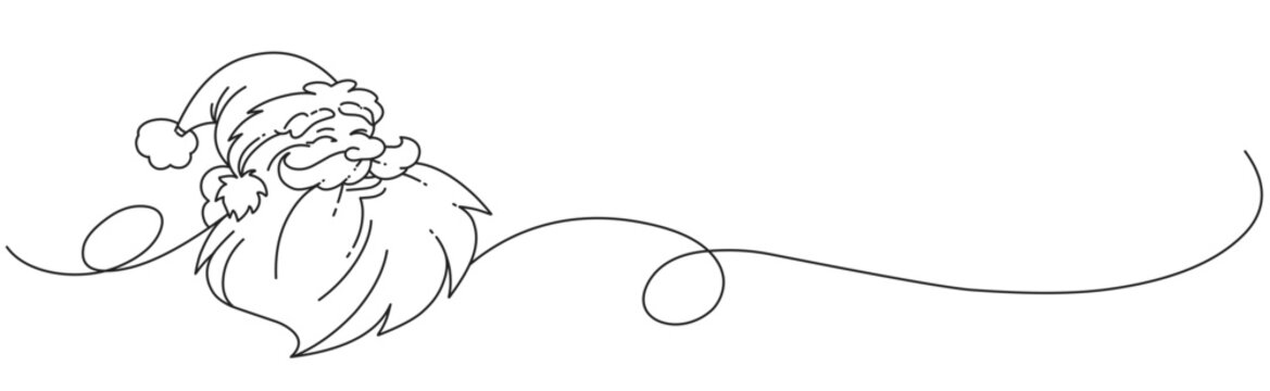 recommend clip art: Santa line art vector illustration