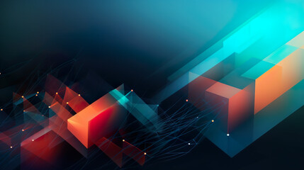 Obraz premium Fondo abstracto 3d geométrico . Generado por Ia.
