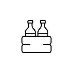 Beer icon design with white background stock illustration