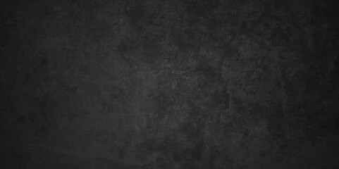 Fototapeta na wymiar Black stone wall texture grunge rock surface. dark gray background backdrop. wide panoramic banner. old wall stone for dark black distressed grunge background wallpaper rough concrete wall.