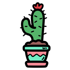 plant filled outline icon style