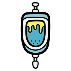 urinal filled outline icon style