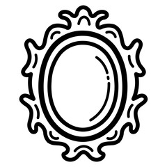 mirror line icon style