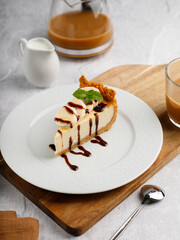 cheesecake with chocolate