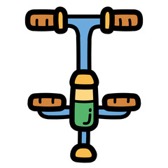 pogo filled outline icon style