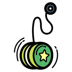 yoyo filled outline icon style