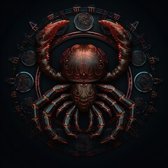 Fototapeta premium Zodiac Sign of Cancer