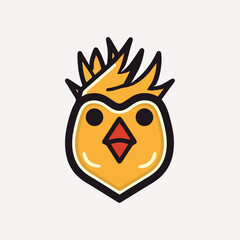 Friendly Chicken Logo for Food Services
