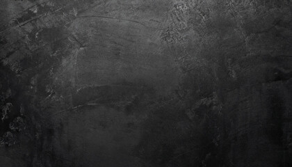 Old black abstract concrete background. Grunge texture. Dark wallpaper. Blackboard. Chalkboard. Top...