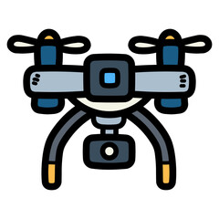 drone filled outline icon style