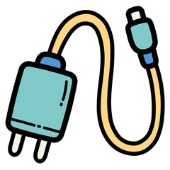 charger filled outline icon style