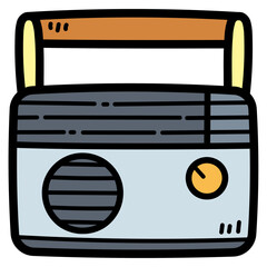 radio filled outline icon style