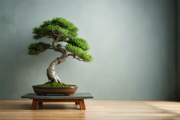 bonsai tree in a vase .Ai generated - obrazy, fototapety, plakaty