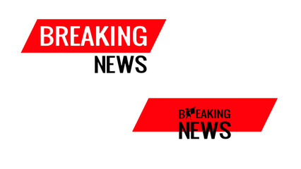 Breaking news headline, Herald with trumpet and good news