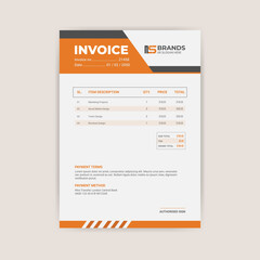 Professional creative simple Business and corporate modern invoice template design
