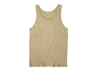 Men's Regular-Fit Tank Top, Undershirts front Cream