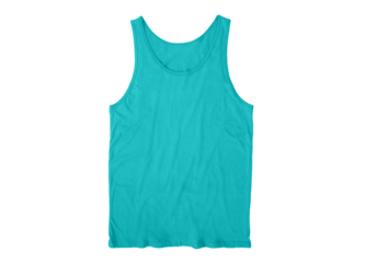 Men's Regular-Fit Tank Top, Undershirts front Tahiti Blue