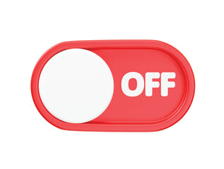 Switch icon 3d render vector illustration transparent