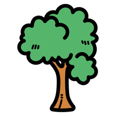 tree filled outline icon style
