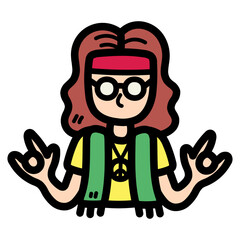 man filled outline icon style