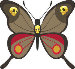 Bull with skulls for Halloween.