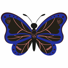 Bull with skulls for Halloween.