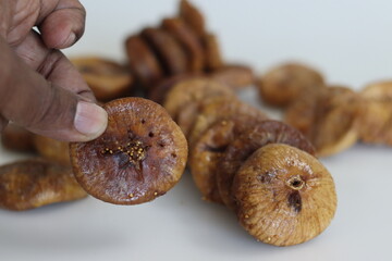 Dried Anjeer or figs from Jordan. Big and fleshy dry figs grown in jordan.
