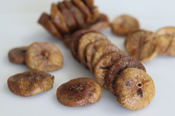 Dried Anjeer or figs from Jordan. Big and fleshy dry figs grown in jordan.