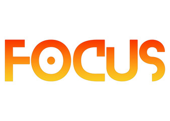 Colourful and eye catching red and green colour FOCUS PNG