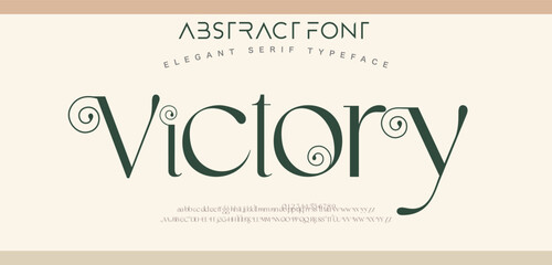 Fototapeta na wymiar Elegant wedding logo alphabet letters font. Typography luxury classic lettering serif fonts decorative vintage retro logos and number. vector illustration
