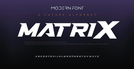 Modern Bold Font and Number. Typography urban style alphabet fonts for fashion, sport, technology, digital, movie, logo design, vector illustration
