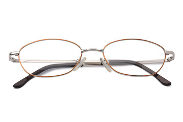Fototapeta na wymiar Stylish pair of glasses isolated on white