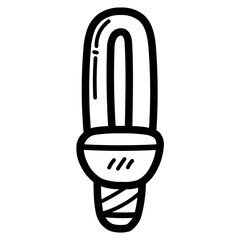 compact lamp line icon style